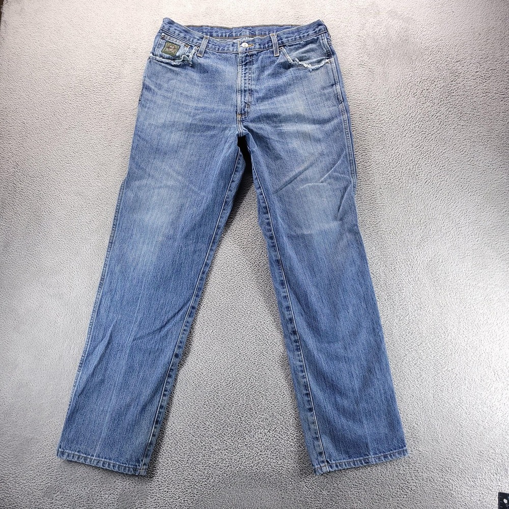 Cinch Jeans Mens 36x34 Blue Green Label Relaxed Cowboy Western MB90530002